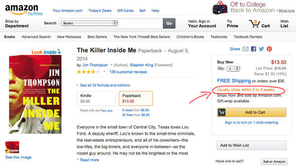 The Killer Inside Amazon